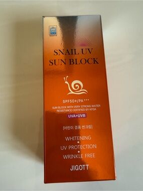 New Jigott Snail UV Sun Block SPF50+ PA+++